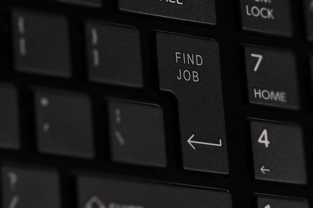 computer keyboard find job hunting